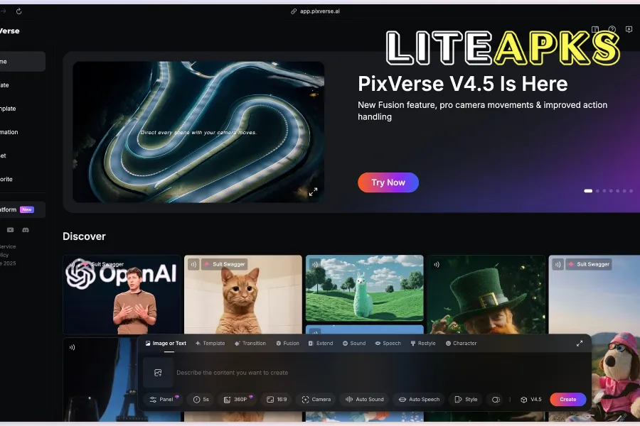 Cara download dan instal Pixverse AI Gratis Apk dengan aman di LITEAPKS