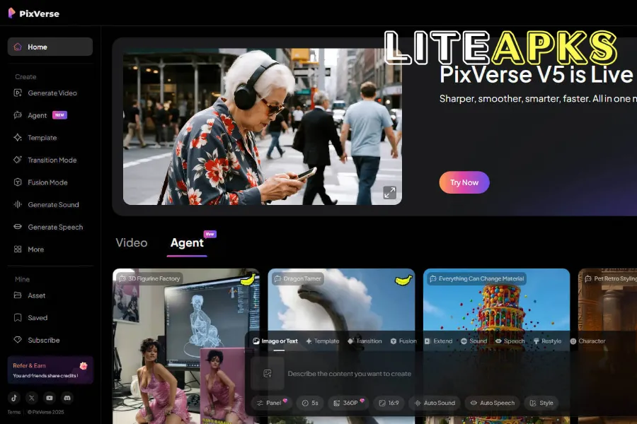 Pengalaman kreasi video AI gratis tanpa hambatan