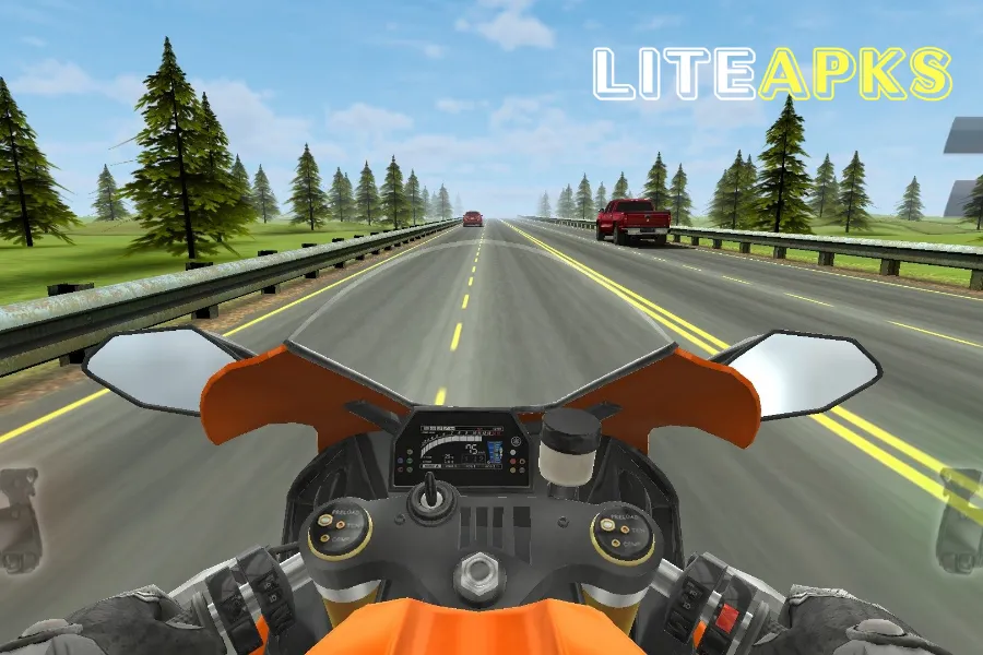 Sistem Motor dalam Traffic Rider Mod Apk