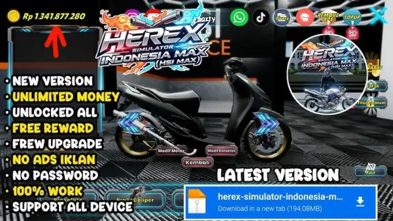 Fitur Unggulan Herex Simulator Indonesia Max MOD APK