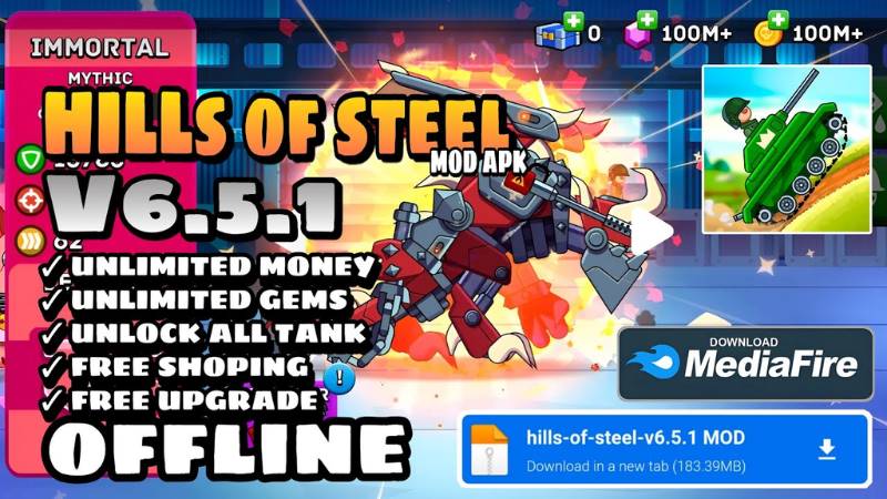 Fitur Hills of Steel MOD APK