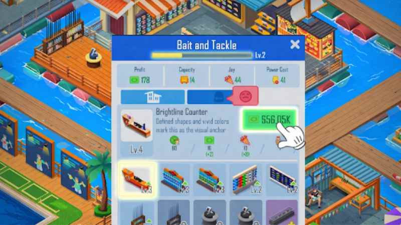 Fitur Unggulan Idle Fishlandia - Tycoon Game MOD APK